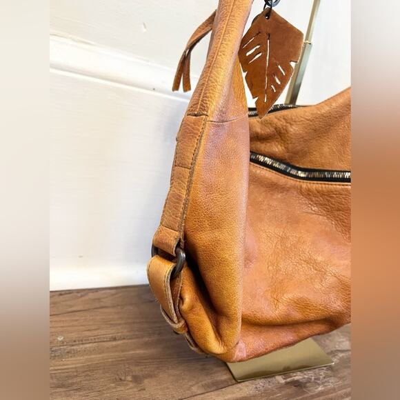 Amsterdam heritage brown leather slouchy hobo metal copper high quality - Picture 3 of 11